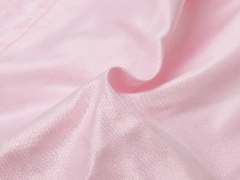 Sublimation Pink Satin Drawstring Bag(9*14cm)