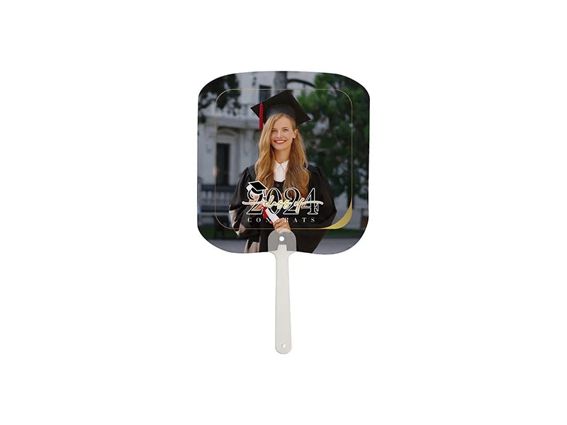 Sublimation Blanks PET Advertising Fan(Square,17*18*0.04cm)