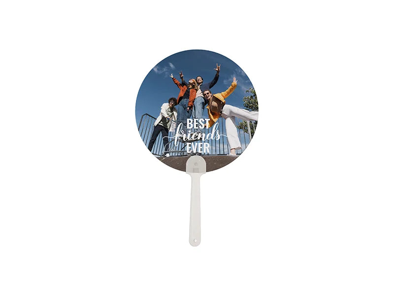 Sublimation Blanks PET Advertising Fan(Round,φ17.5*0.04cm)