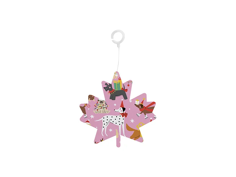 Sublimation PET Ornament (Maple Leaf Shape, 7.6*7.6cm)