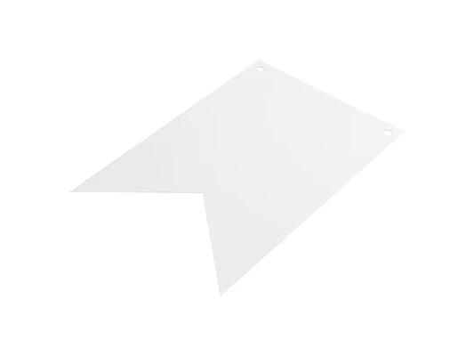 Sublimation Flower Flag PET Holiday Banner 10PCS  w/ 5m Golden Ribbon(12*17cm)