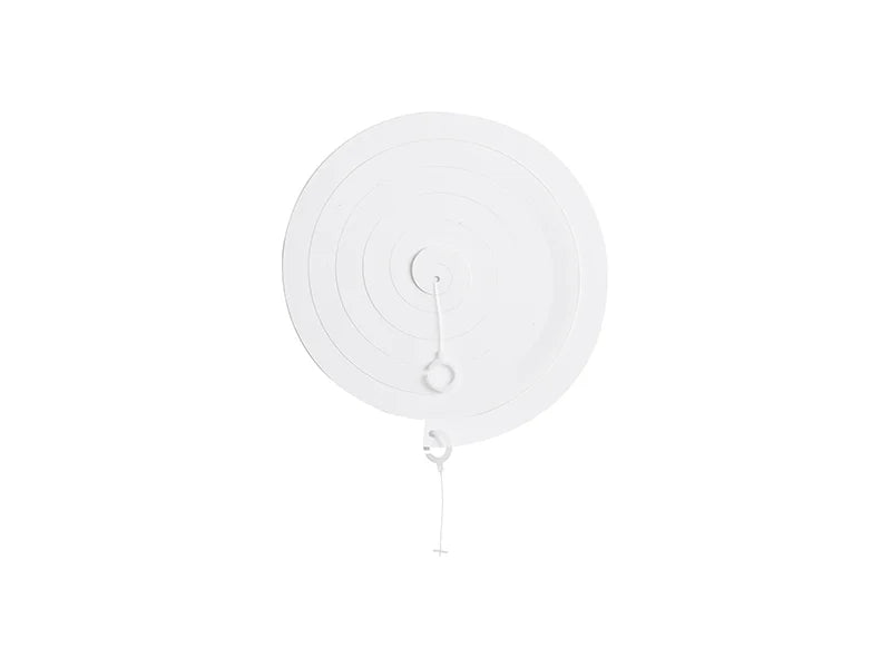 Sublimation Spiral PET Ribbon w/ 2 Full stop Shape Tag Pin(14.4*15cm)