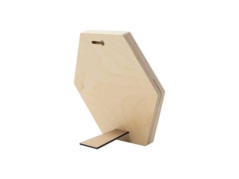Sublimation Blanks Plywood Hexagonal Photo Frame(17.8*20.3*1.5cm)