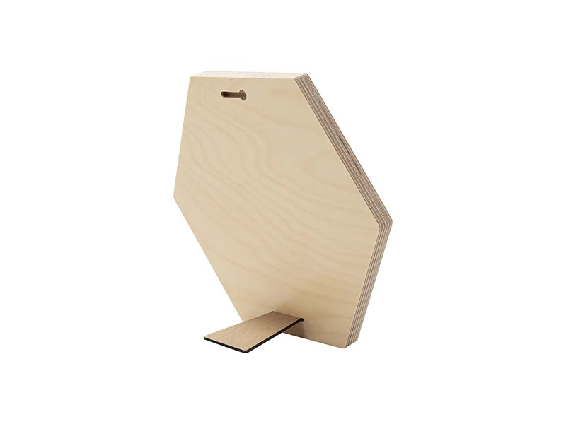 Sublimation Blanks Plywood Hexagonal Photo Frame(22.8*25.4*1.5cm)