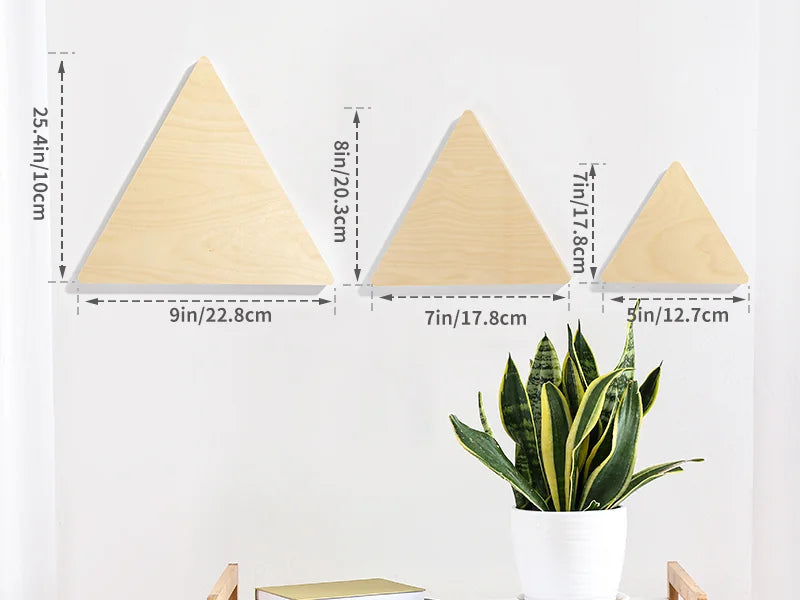Sublimation Blanks Plywood Triangle Photo Frame (12.7*15.2*1.5cm)