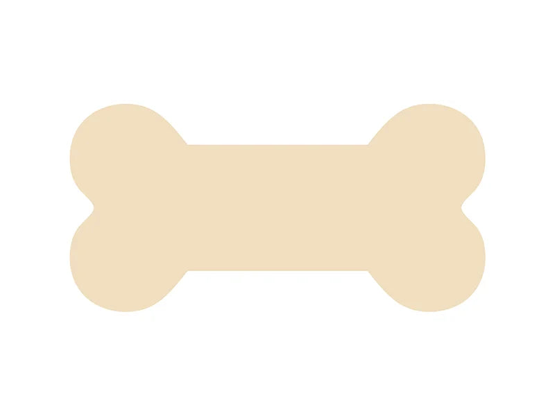 Sublimation Blanks Bone Shaped Plywood Sign w/ Stripes (25.4*12.7*1.5cm)