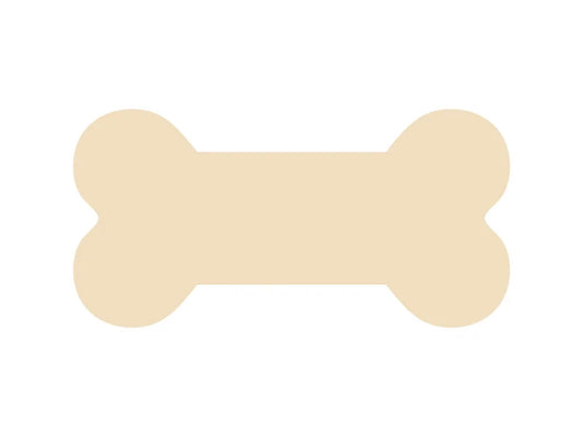 Sublimation Blanks Bone Shaped Plywood Sign w/ Stripes (25.4*12.7*1.5cm)