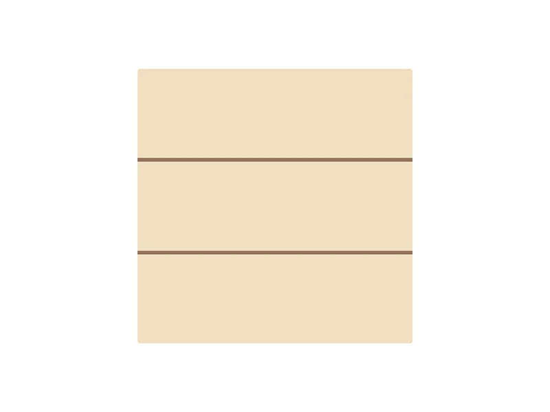 Sublimation Blanks Square Plywood Sign w/ Stripes (15*15*1.5cm)