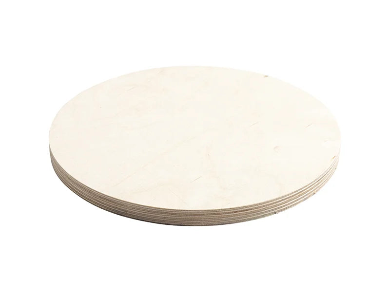 Sublimation Round Plywood Sign w/ Stripes (φ25.4*1.5cm)