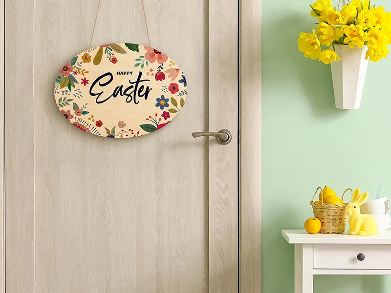 Sublimation Blank 5MM Plywood Door Hanger (Oval)