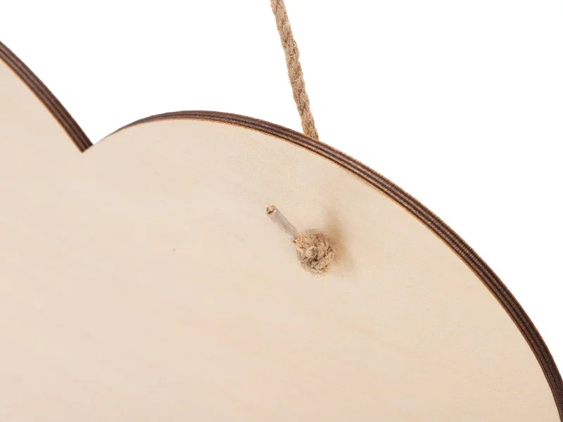 Sublimation Plywood Door Hanger (Heart Shape,29.8*26.3*0.5cm)