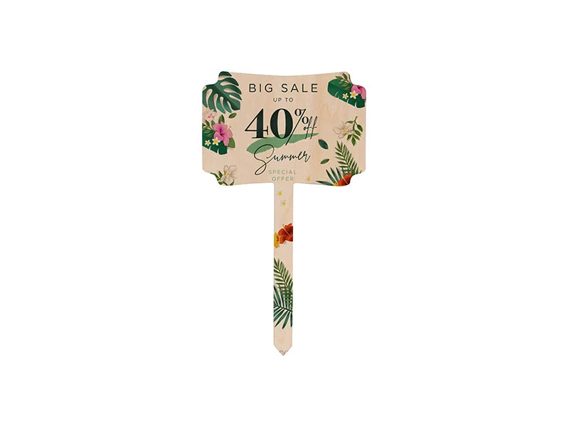 Sublimation Plywood Garden Stake(10*17.5cm)