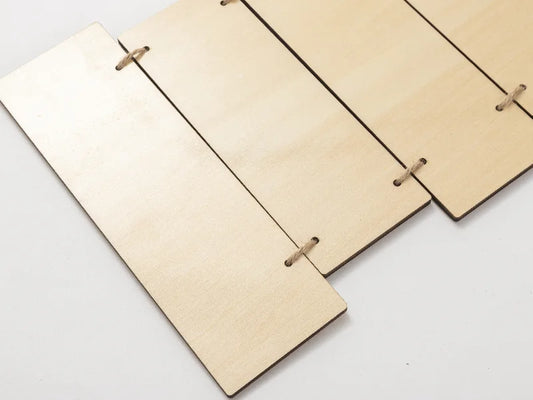 Sublimation Blanks 6 Pieces Plywood Hanging Wall Signs (Rectangle)