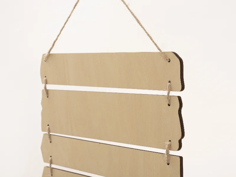 Sublimation Blanks 9 Pieces Plywood Hanging Wall Signs (Rectangle)