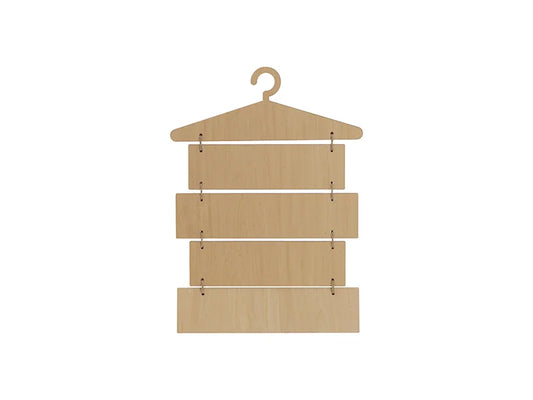 Sublimation Blanks 5 Pieces Laundry Room Plywood Hanging Wall Signs (Hanger & Rectangle)