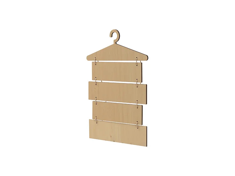 Sublimation Blanks 5 Pieces Laundry Room Plywood Hanging Wall Signs (Hanger & Rectangle)