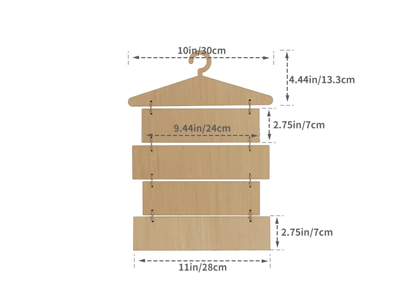 Sublimation Blanks 5 Pieces Laundry Room Plywood Hanging Wall Signs (Hanger & Rectangle)