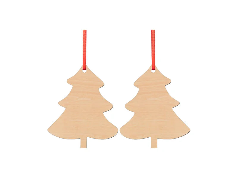 Sublimation Blanks Double-sided Plywood Ornament (Tree)