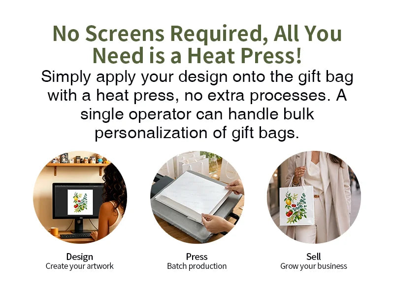 Sublimation Paper Gift Bag (21*33*10cm, A4)