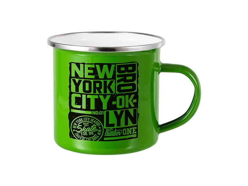 Sublimation 12oz Enamel Mug (Green)