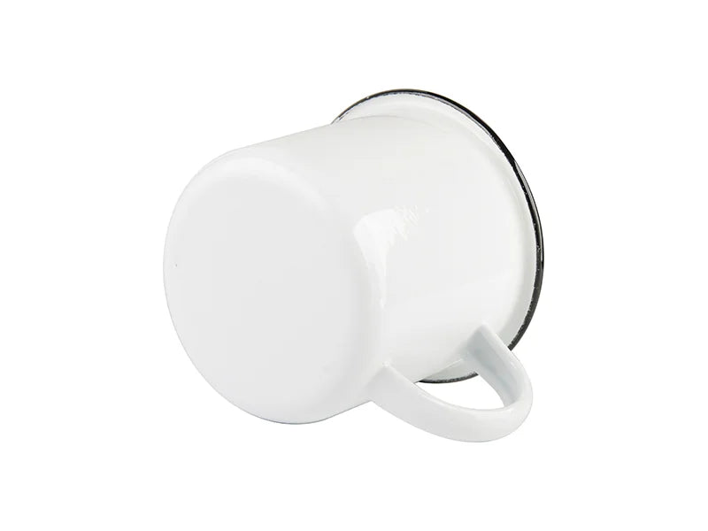 Sublimation 12oz/360ml Enamel Cup with Black Rim