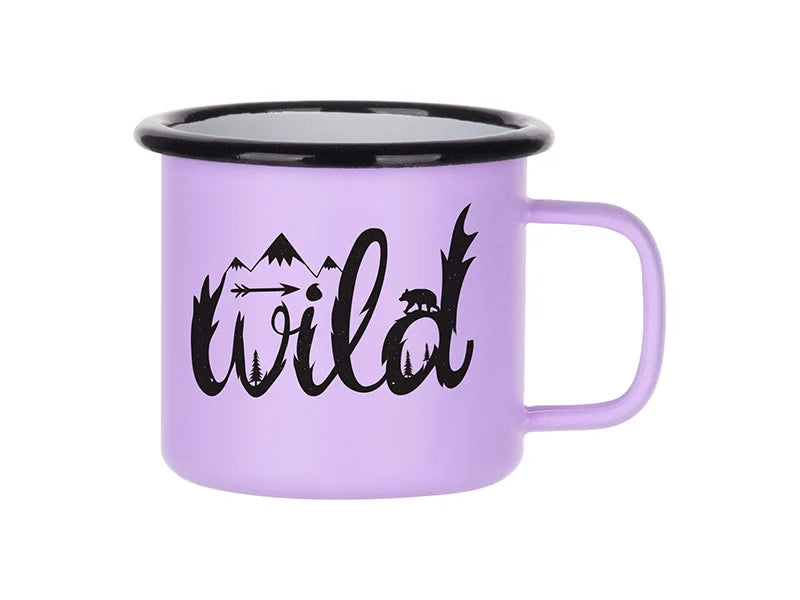 Sublimation 12oz/360ml Enamel Mug (Matt Purple)
