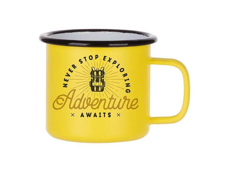 Sublimation 12oz/360ml Enamel Mug (Matt Yellow)