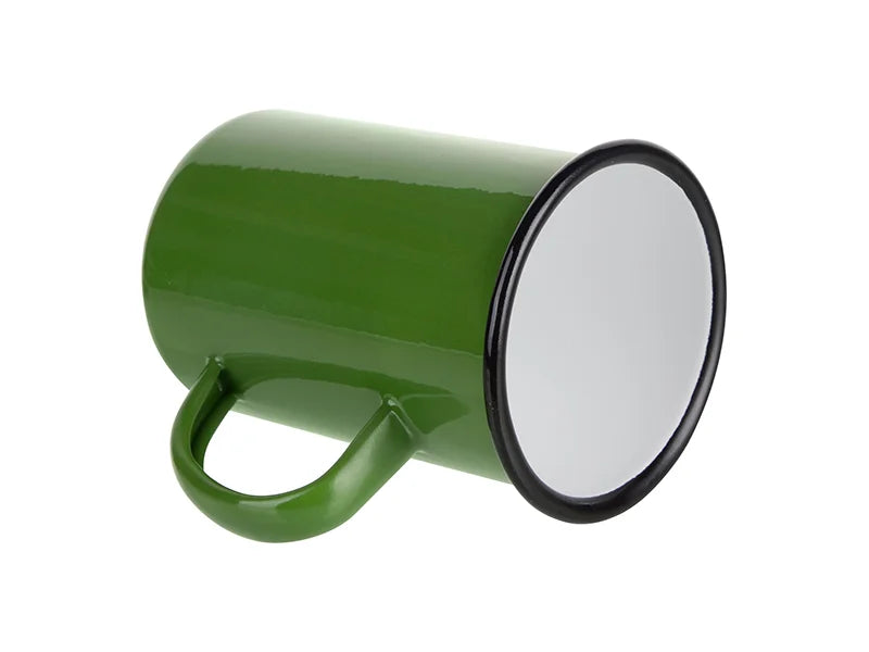 Sublimation 15oz/450ml Enamel Mug (Green) MOQ:2000pcs