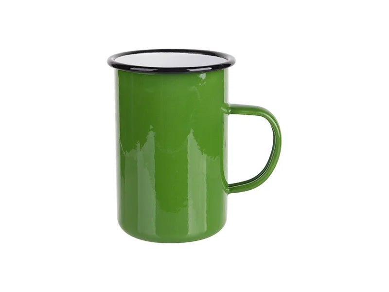 Sublimation 15oz/450ml Enamel Mug (Green) MOQ:2000pcs