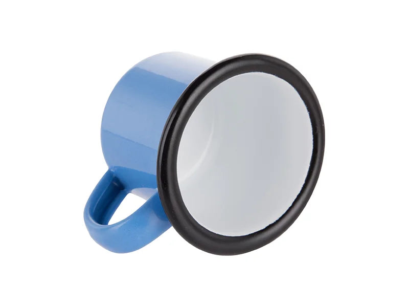 Sublimation 3oz/100ml Enamel Mug (Blue, Black Edge)