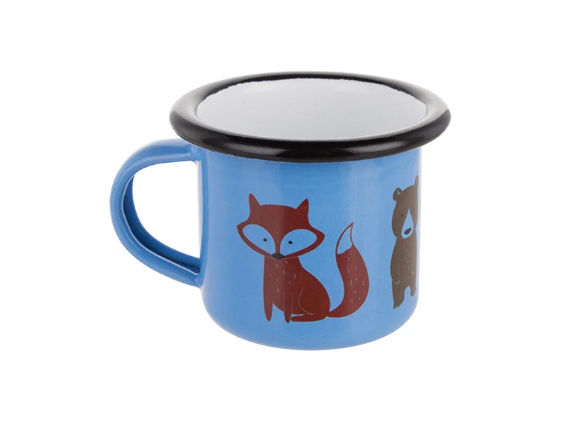 Sublimation 3oz/100ml Enamel Mug (Blue, Black Edge)