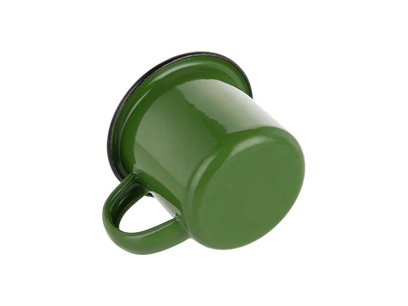 Sublimation 3oz/100ml Enamel Mug (Green, Black Edge)