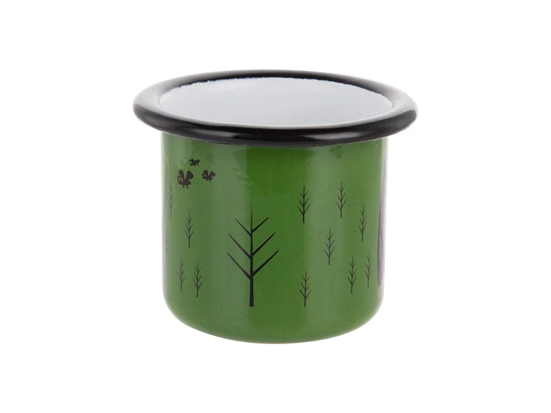 Sublimation 3oz/100ml Enamel Mug (Green, Black Edge)