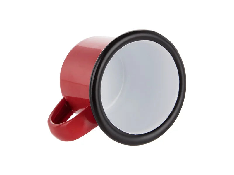Sublimation 3oz/100ml Enamel Mug (Red, Black Edge)