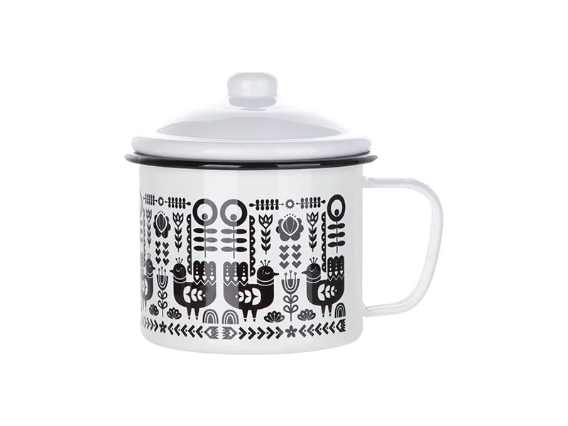 Sublimation 33OZ/1000ml Enamel Mug(Black)MOQ: 3000pcs
