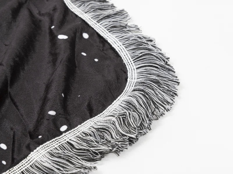 Sublimation Blanks Bleached Starry Plush Throw Blanket (Black Heart)