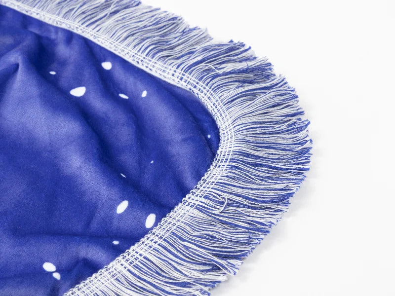 Sublimation Blanks Bleached Starry Plush Throw Blanket (Blue Heart)