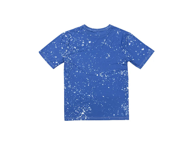 Blue Bleached Starry Cotton Feeling T-shirt for Sublimation Printing