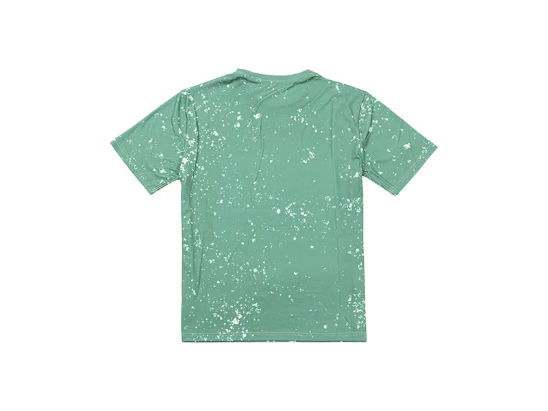 Green Bleached Starry Cotton Feeling T-shirt for Sublimation Printing