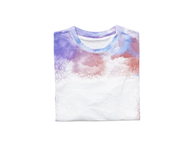 Lavender Bleached Mist Cotton Feeling T-shirt for Sublimation Printing