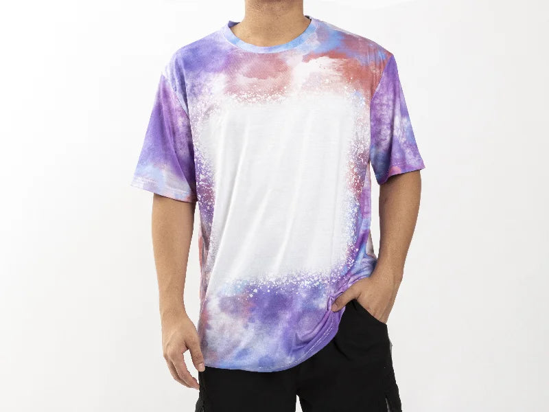 Lavender Bleached Mist Cotton Feeling T-shirt for Sublimation Printing