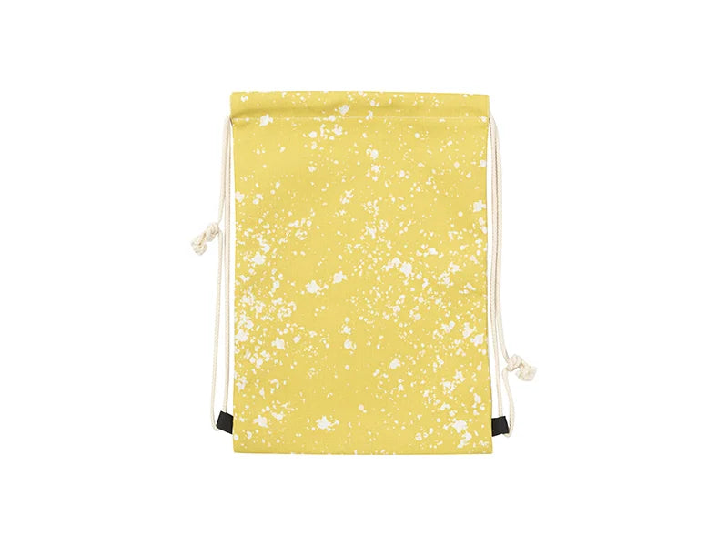 Sublimation Blanks Bleached Starry Linen Drawstring Bag