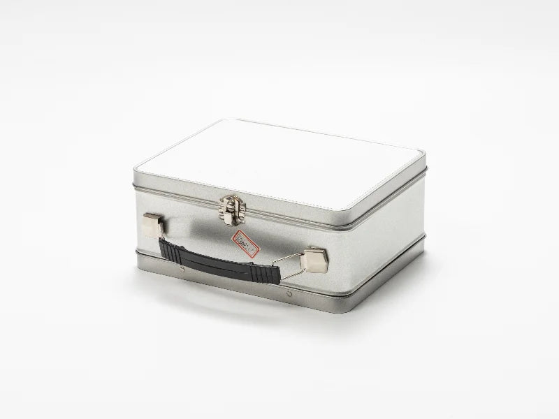 Sublimation Blanks Metal Lunch Box (Silver, 22*17.5*9.6cm)