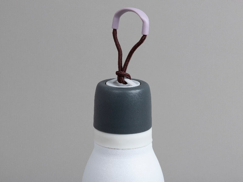 Engraved 16oz/500ml Powder Coated Stainless Steel Sports Bottle w/ Portable String