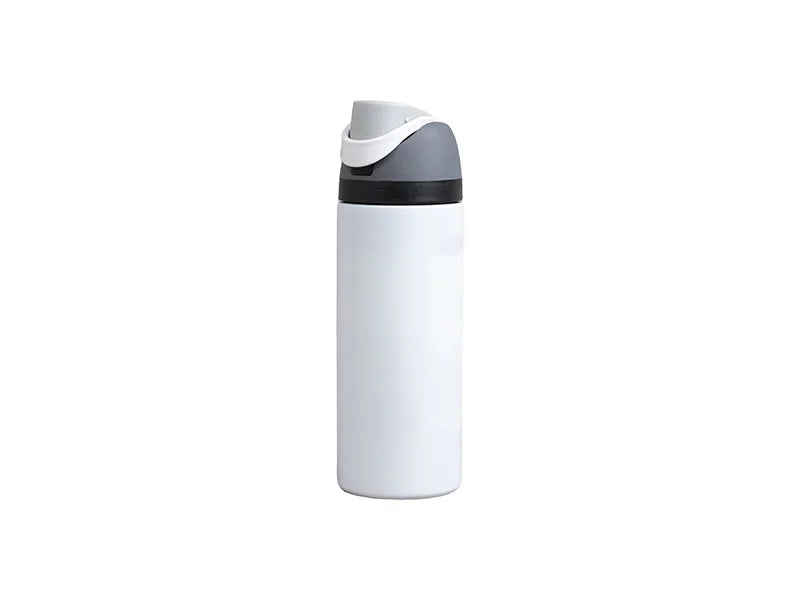 Engraving Blanks 16oz/500ml Powder Coated Stainless Steel Water Bottle with Flip One Touch Portable Lid