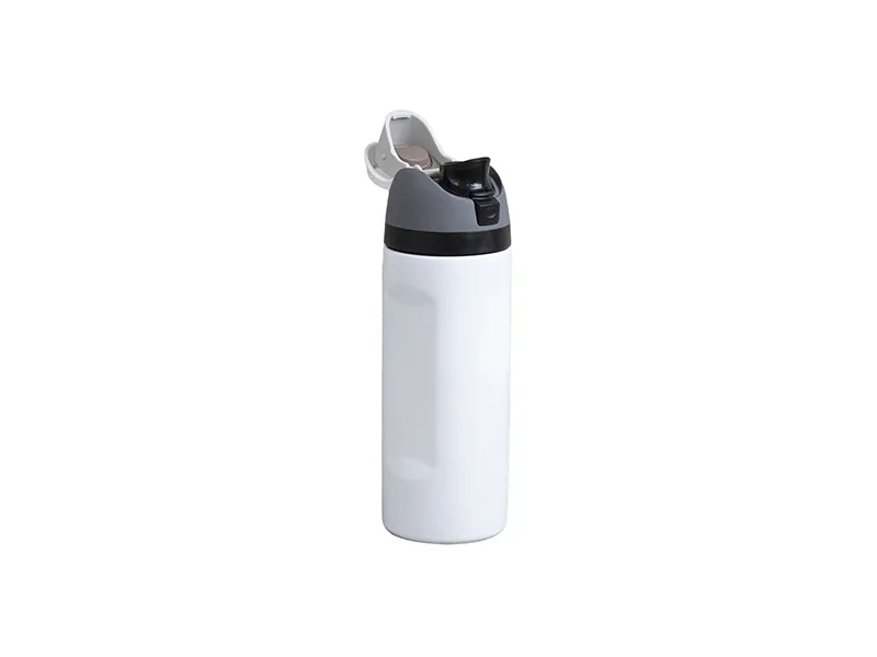 Engraving Blanks 16oz/500ml Powder Coated Stainless Steel Water Bottle with Flip One Touch Portable Lid