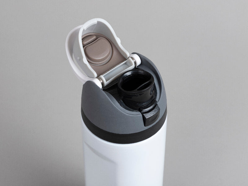 Engrave 24oz/700ml Powder Coated Stainless Steel Water Bottle with Flip One Touch Portable Lid