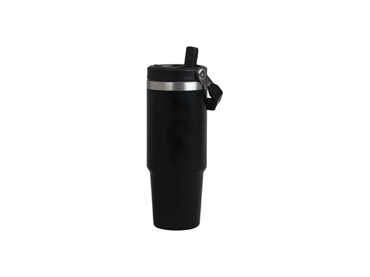 Engraving Blanks 30oz/900ml Powder Coated Stainless Steel Travel Tumbler w/ Portable Lid