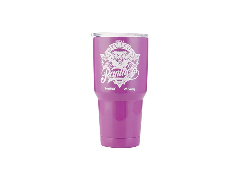 30oz/900ml UV Stainless Steel Tumbler (Purple)