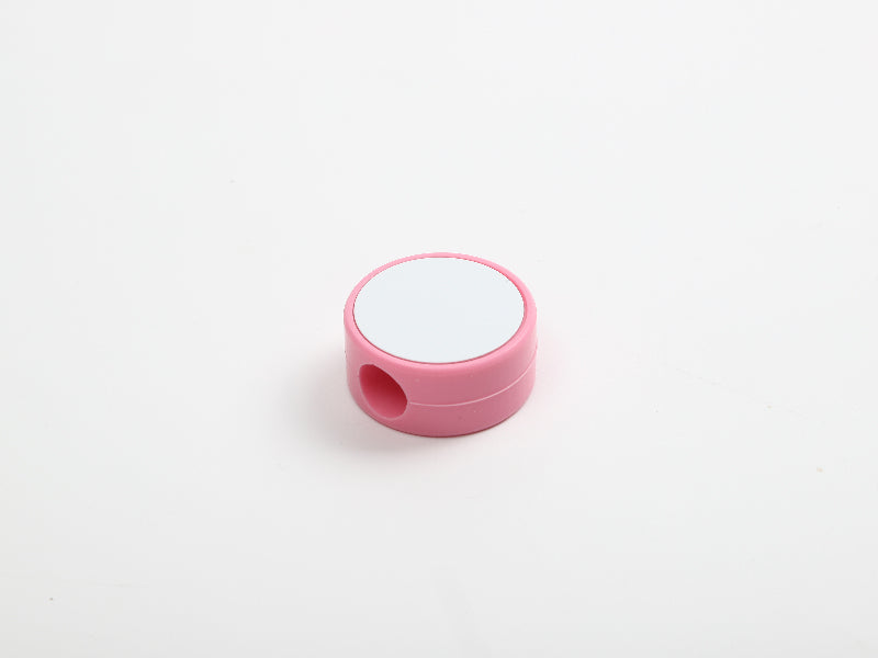 Sublimation Blanks Silicone Straw Cover w/ Insert(Pink,Round)